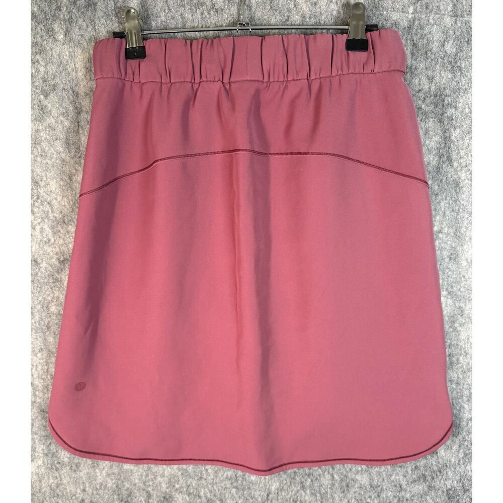 Lululemon Womens On The Fly Woven Pink Size 6 Skirt Travel No Liner Pockets - Picture 3 of 7
